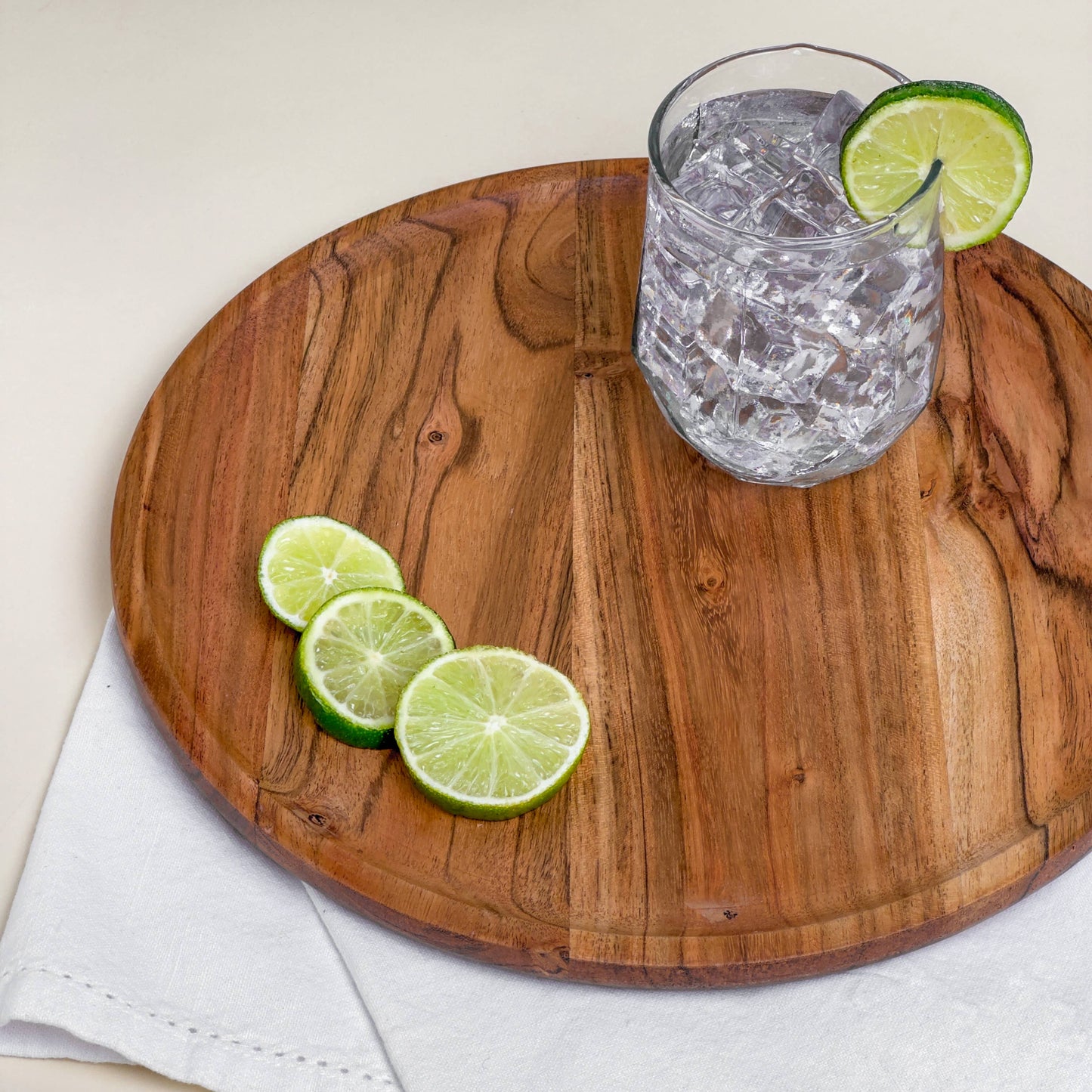 Rustic Round Tray