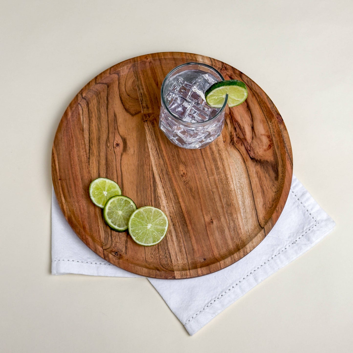 Rustic Round Tray