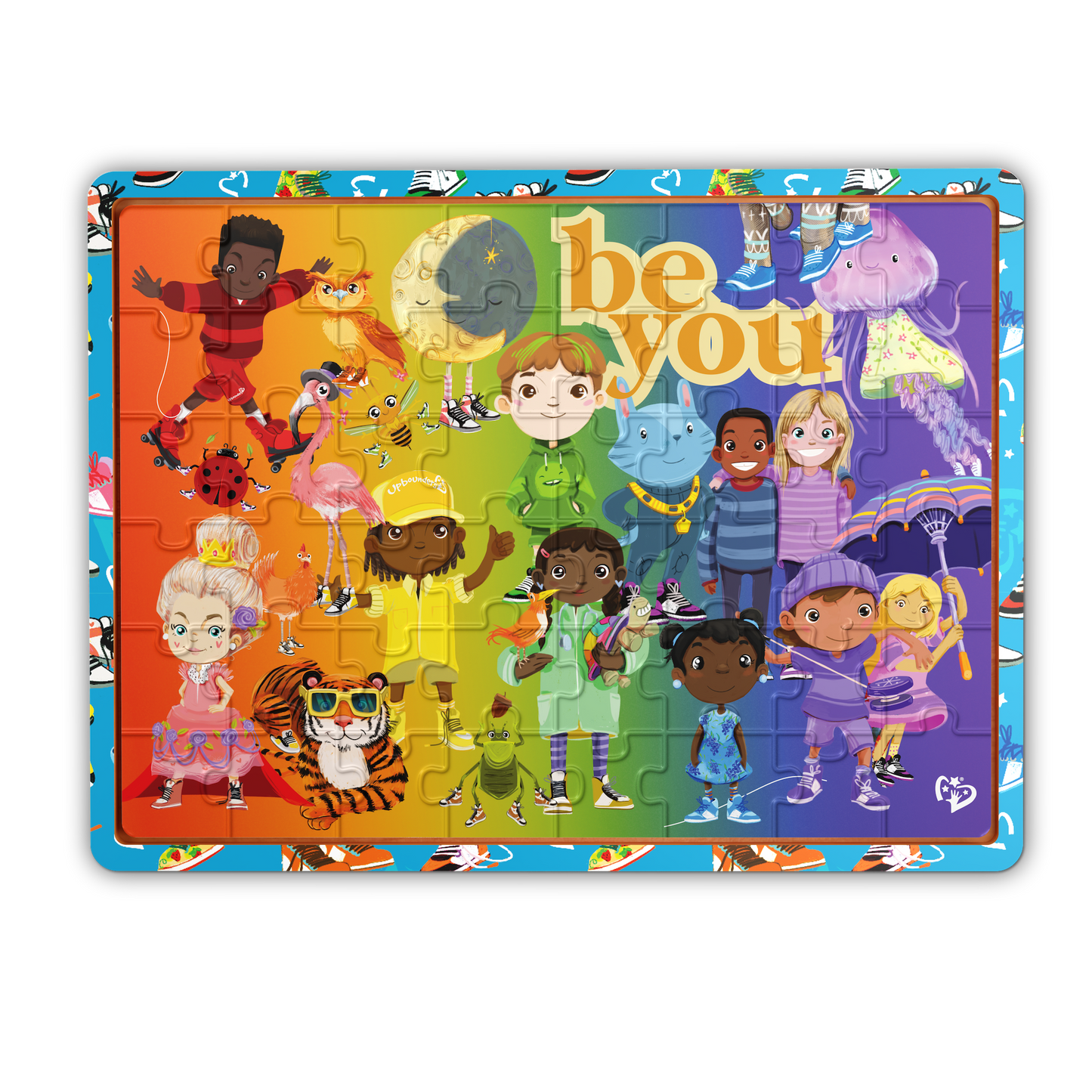 48pc FSC Wood Puzzle – Rainbow Kicks & Zoo Animals (Age 4+)