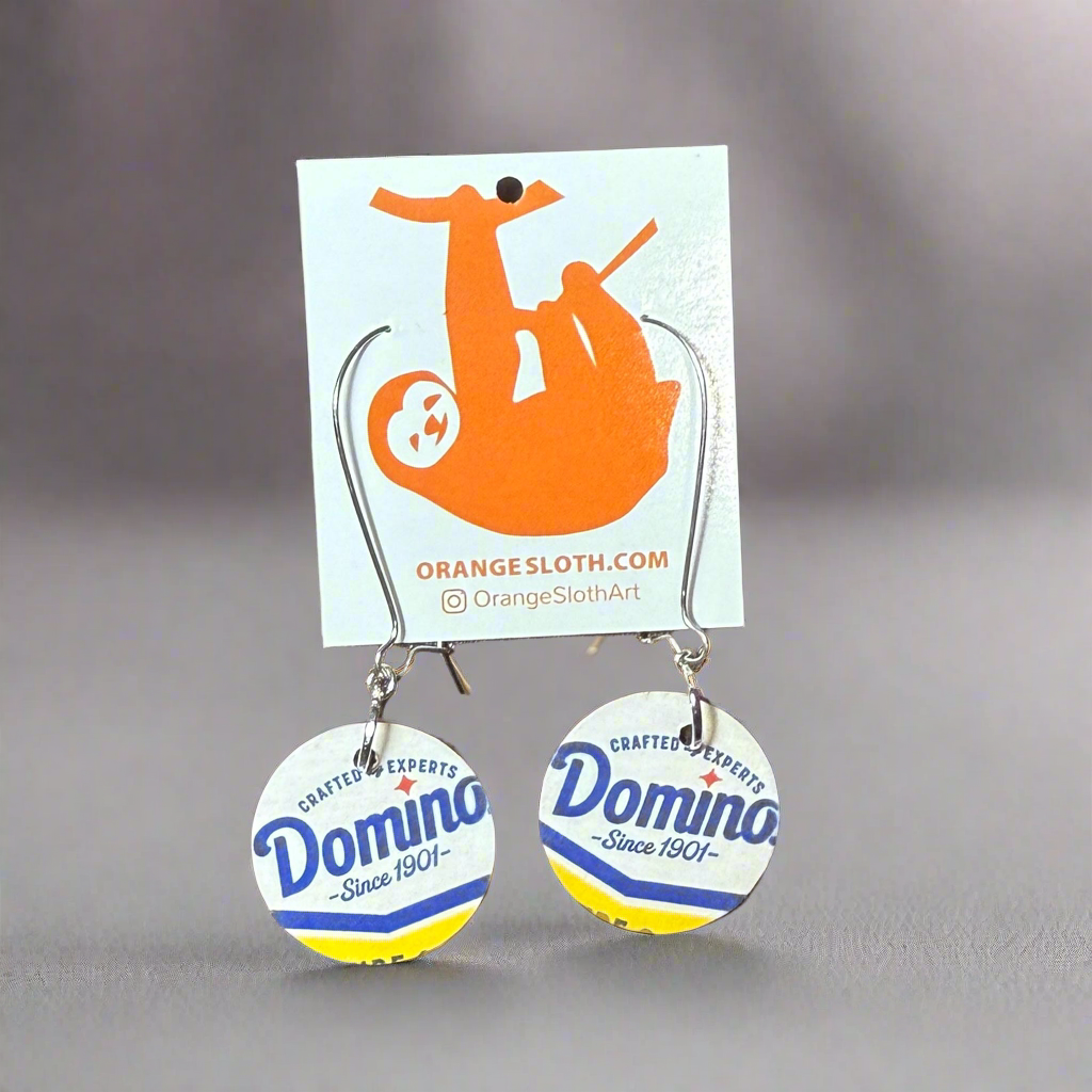 Orange Sloth Earrings