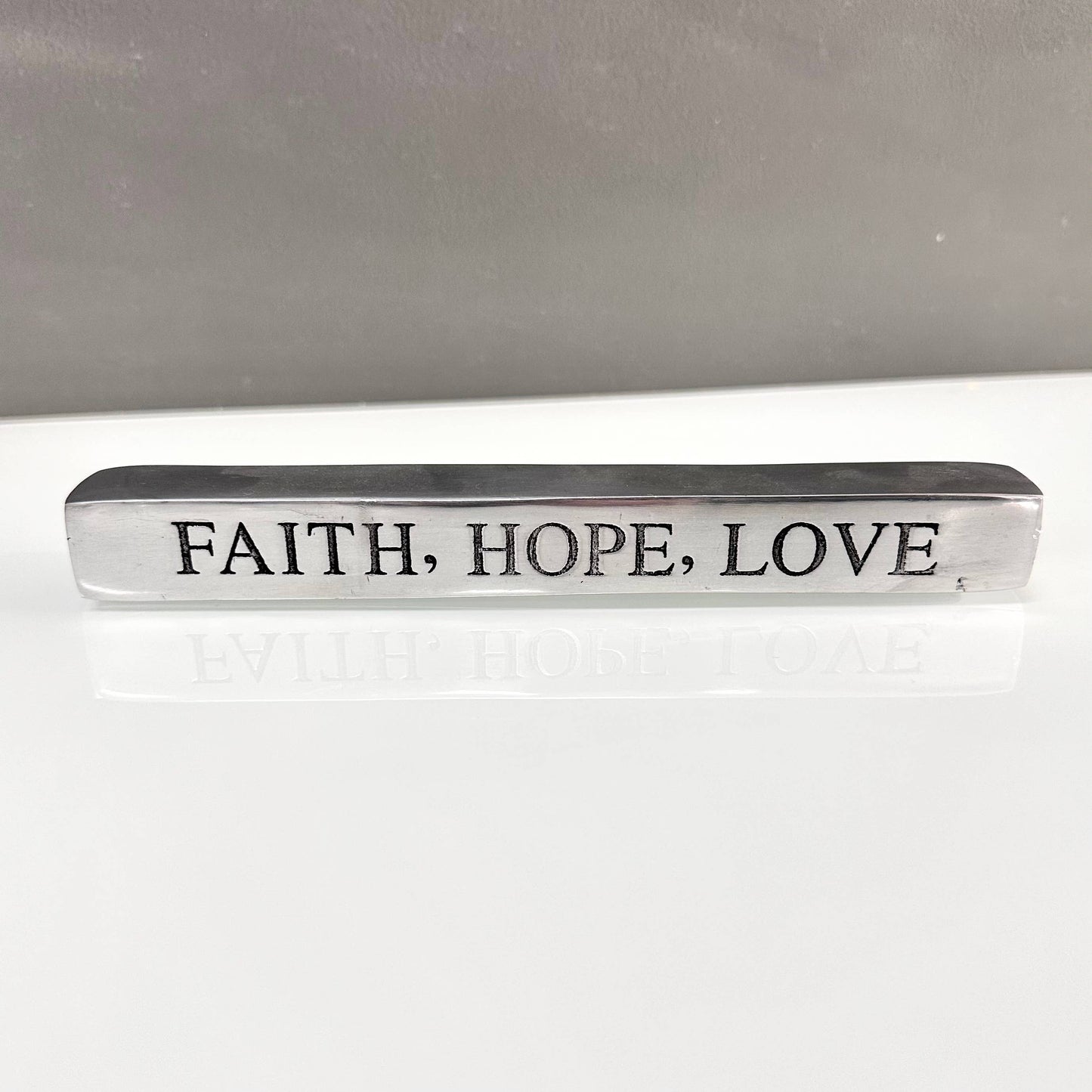 "Faith, Hope, Love" Paperweight