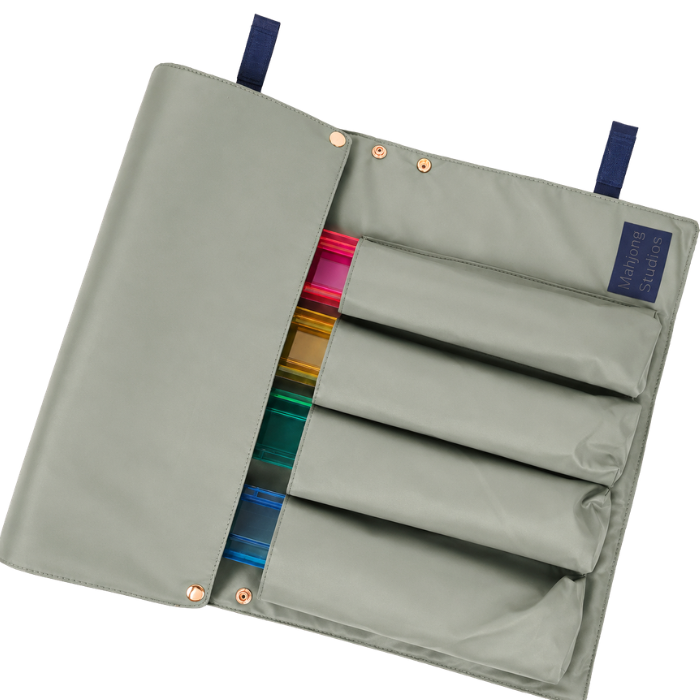 Roll With It - Rack Roller Bag - Mahjong Rack & Pusher Sage & Navy