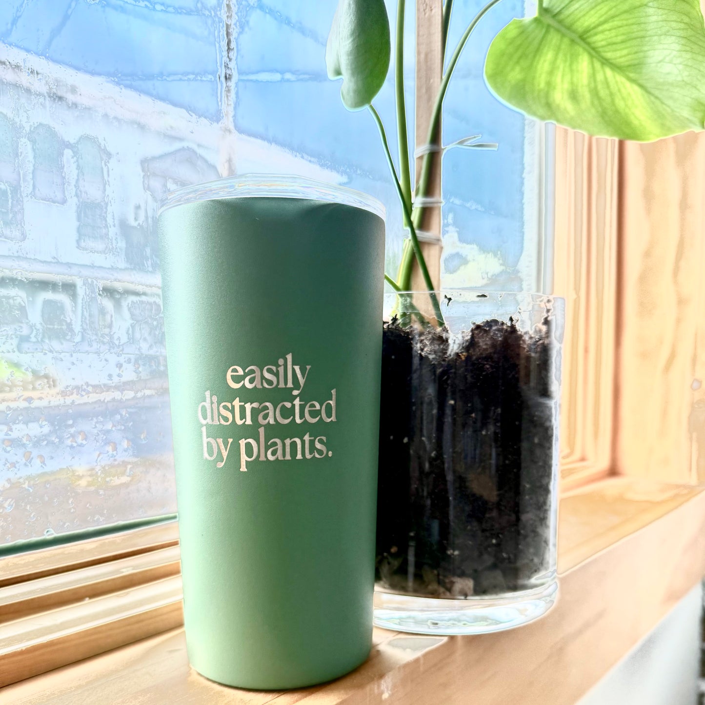 Easily distracted by Plants 16oz Welly Tumbler