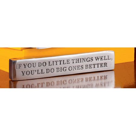 "Efficiency Master" Aluminum Paperweight