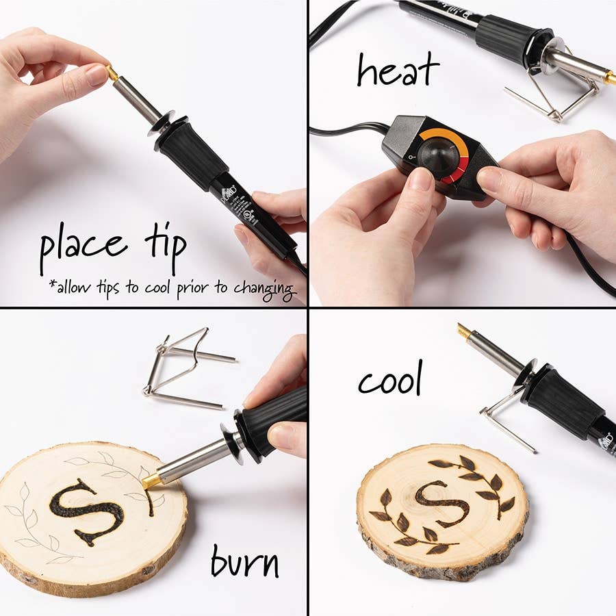 Decorative Wood Burning Tool 8 Piece