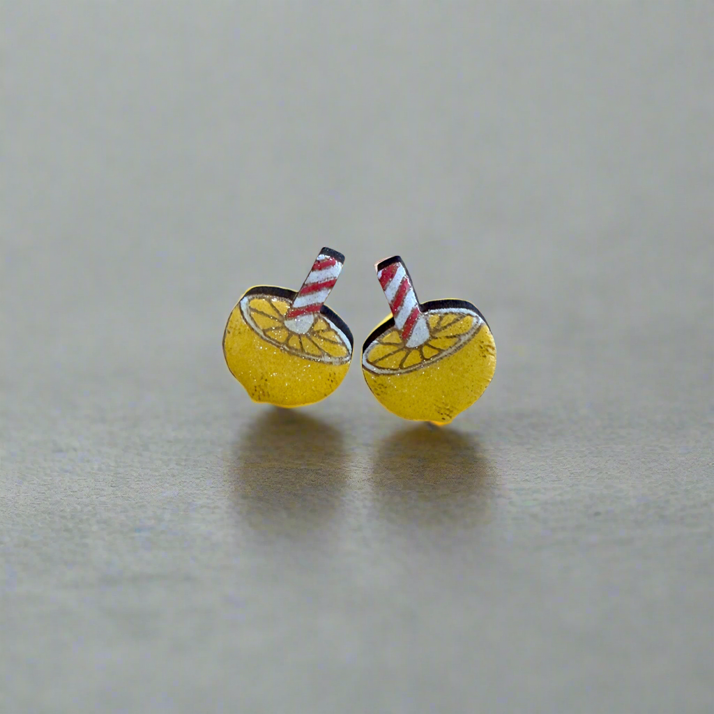 Lemon Peppermint Stick Studs