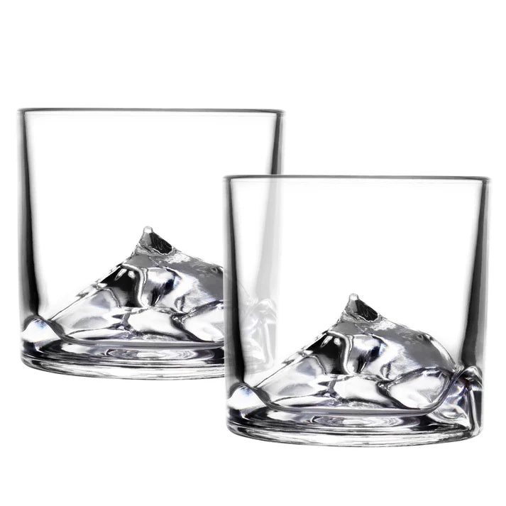 Everest Crystal Whiskey Glasses Set of 2