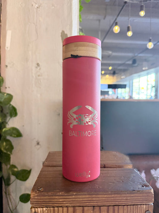 Crab Etched Welly® 20oz Traveler UV Cap