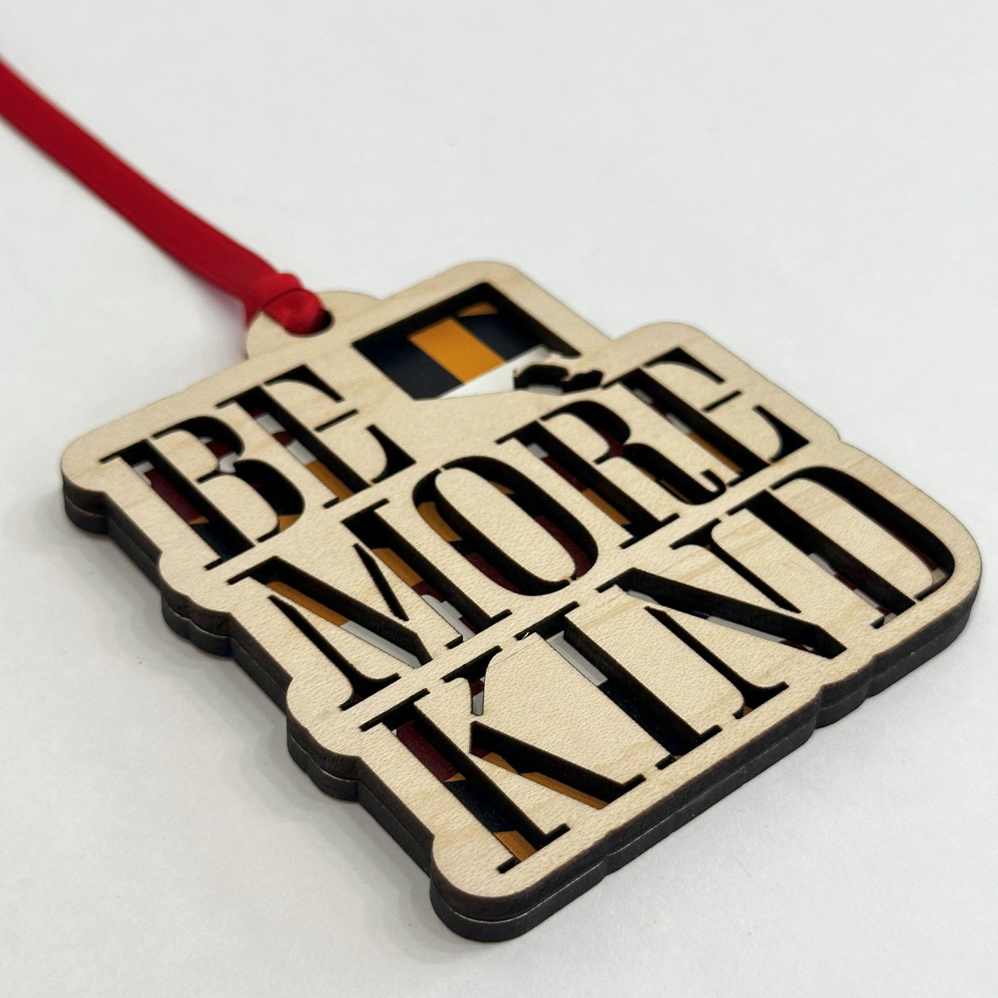 Be More Kind Ornament Single sided