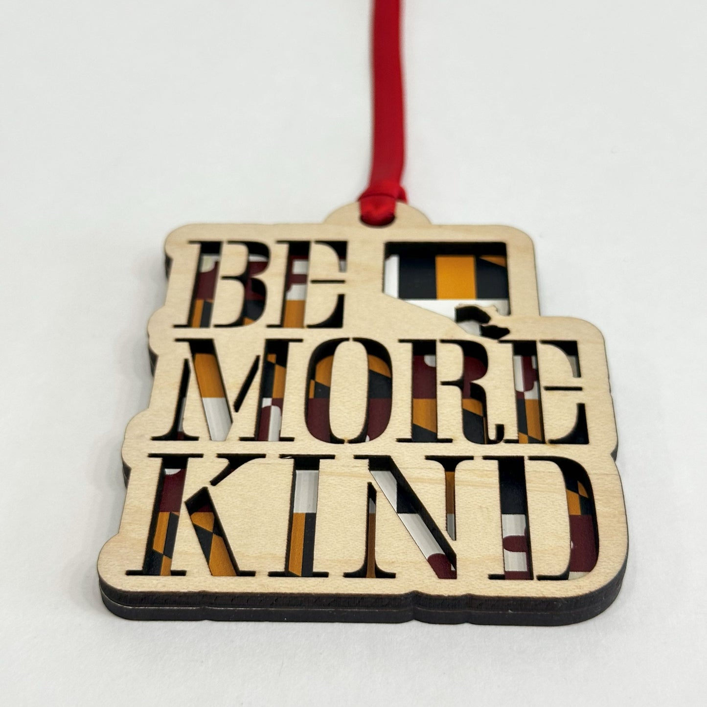 Be More Kind Ornament Single sided