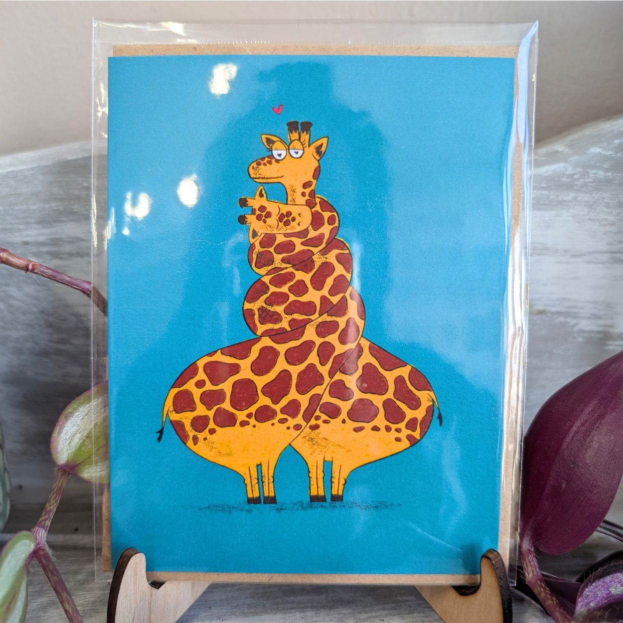 Long Hug Greeting Card