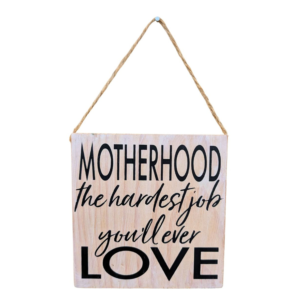 5x 5 Motherhood Wood Signs