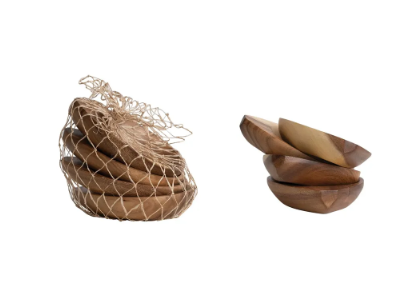 Acacia Wood Heart Dish