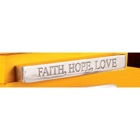 "Faith, Hope, Love" Paperweight