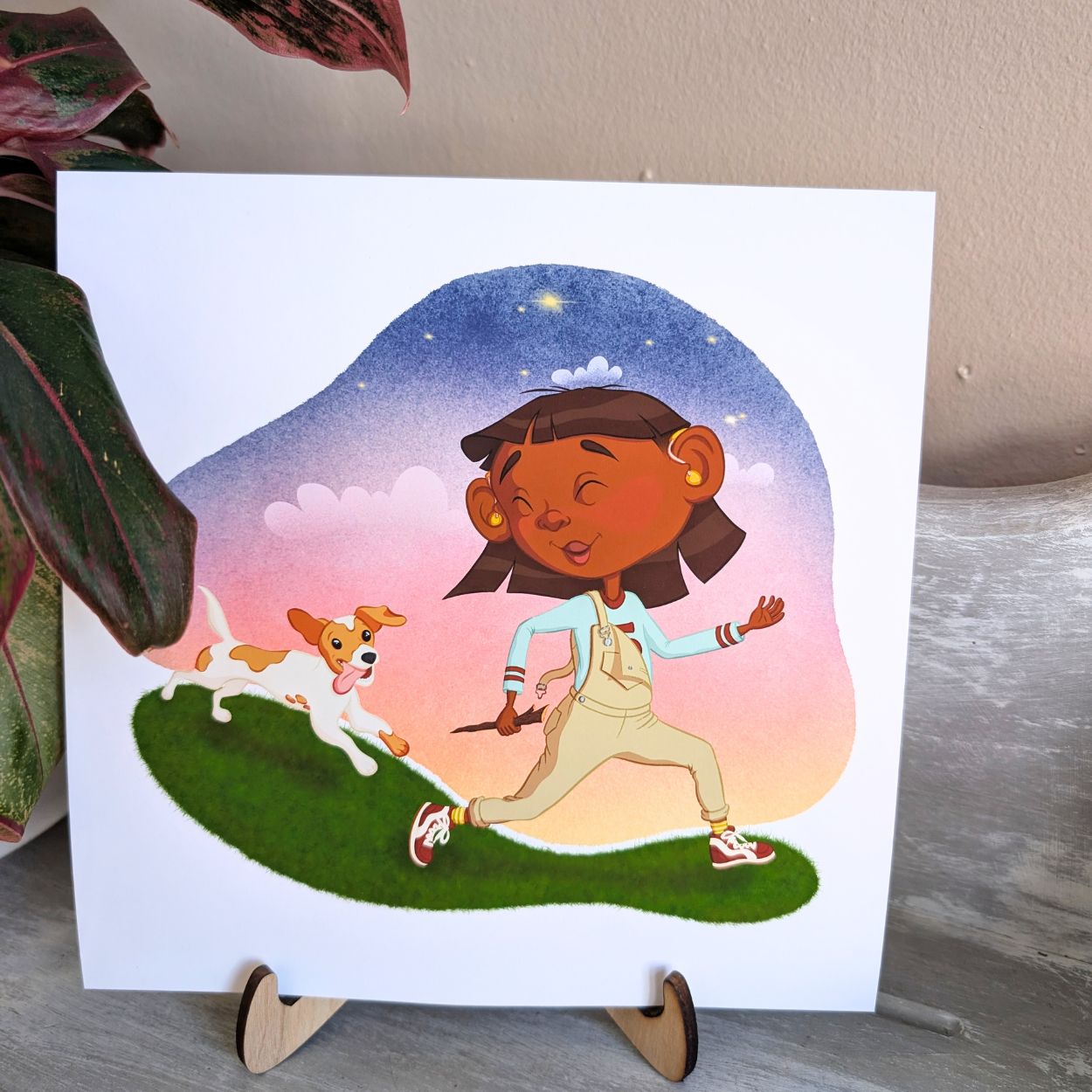 Rippin' and Runnin' 8x8 Art Print