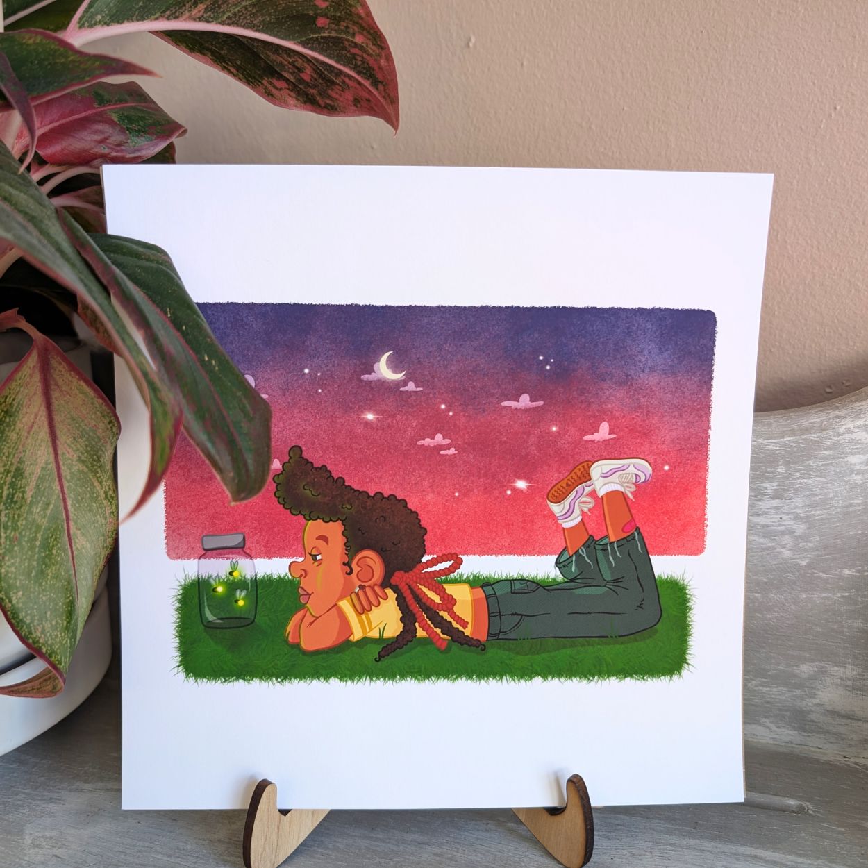 Summer Nights 8x8 Art Print