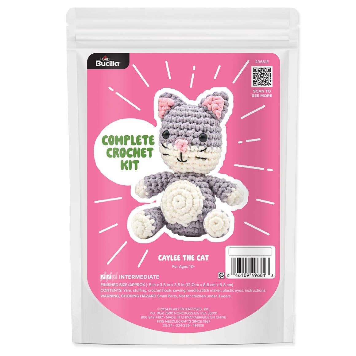 Bucilla Amigurumi Crochet Kit - Caylee the Cat