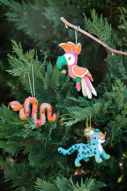 Hand -Stitched Coo Coo Cockatoo Ornament