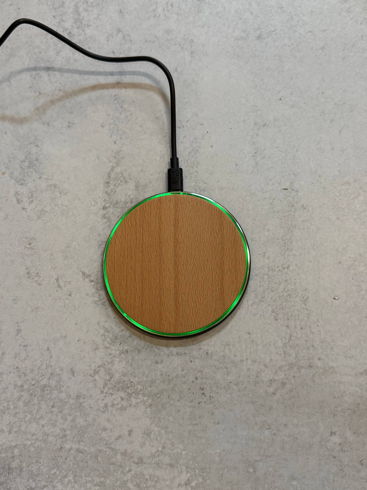Wood Wireless Charger with black box