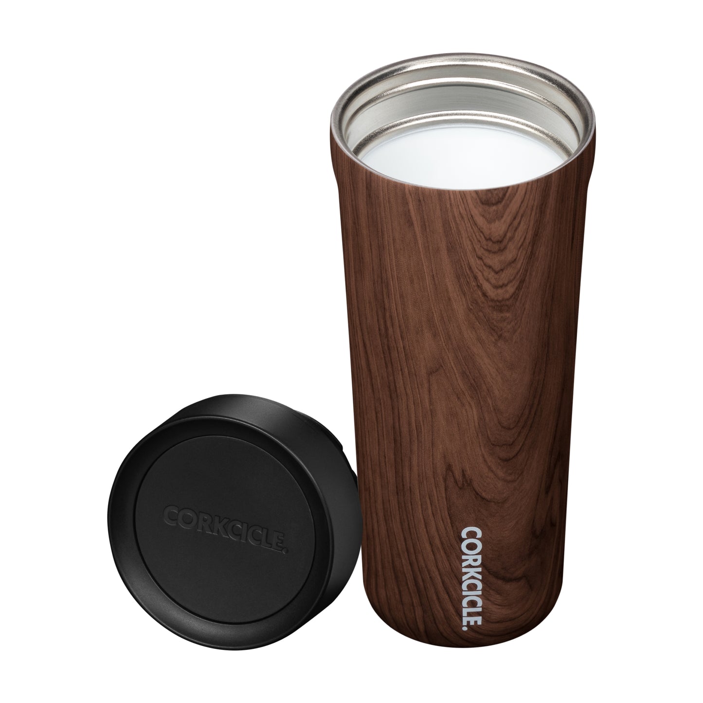 Corkcicle® 17oz Commuter Cup Walnut Wood