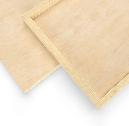 Arteza Wood Canvas Boards 10x10, 5-Pack