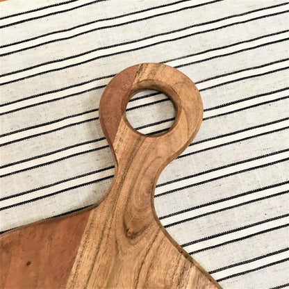 Acacia Wood Cutting/Cheese Board with Handle