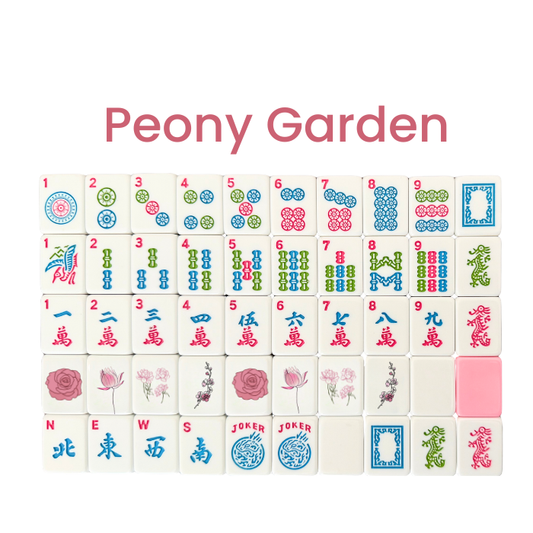 Mahjong Studios – Peony Garden American Mahjong 160 Tile Set