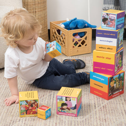 Stacking Blocks Toy - Inspiring Careers, Mommy's Shadow