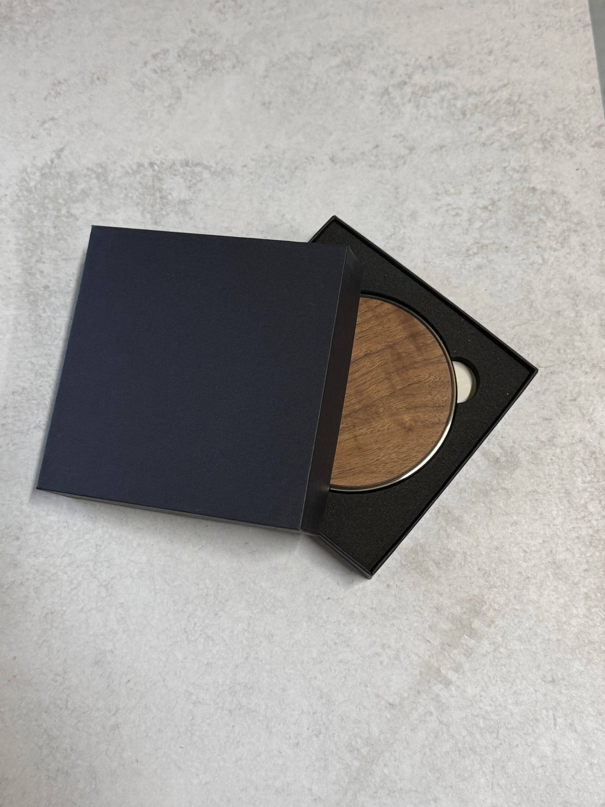 Wood Wireless Charger with black box
