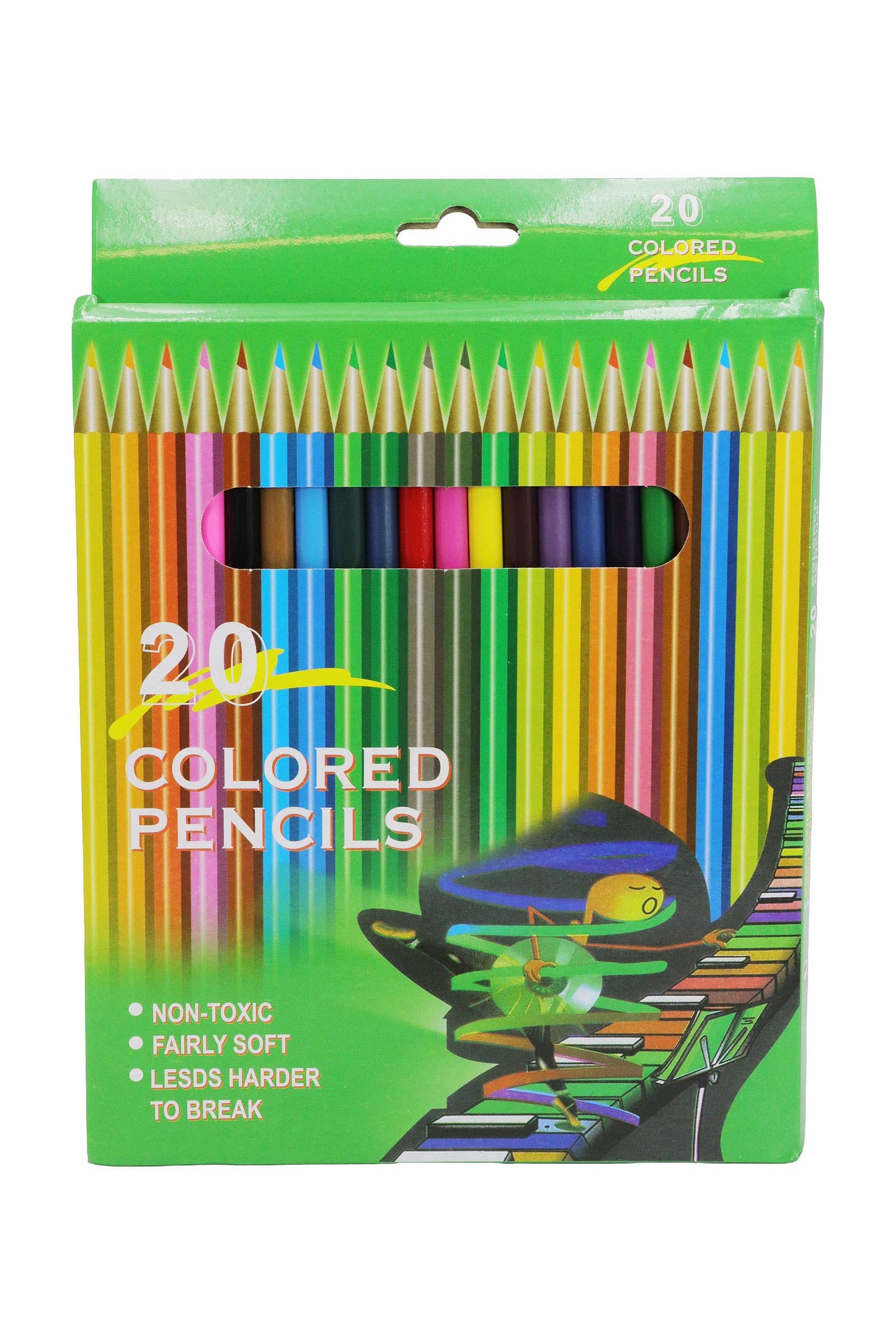20 Colored Pencils Set - 12 Box