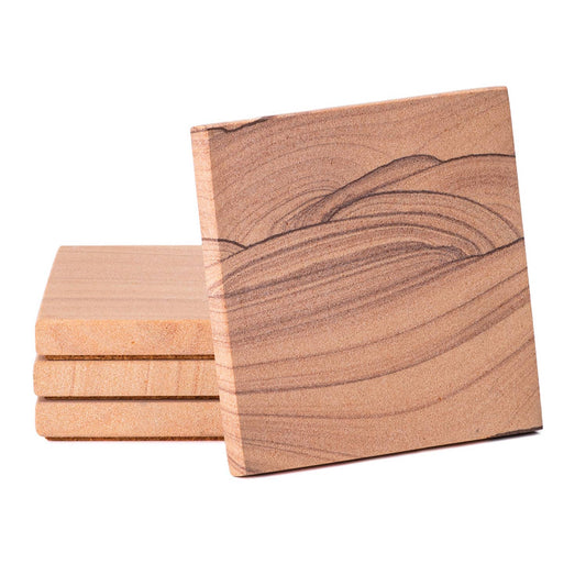 Thirstystone Desert Sand 4 Pack Natural Sandstone Coasters