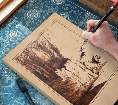 Arteza Wood Canvas Boards 10x10, 5-Pack