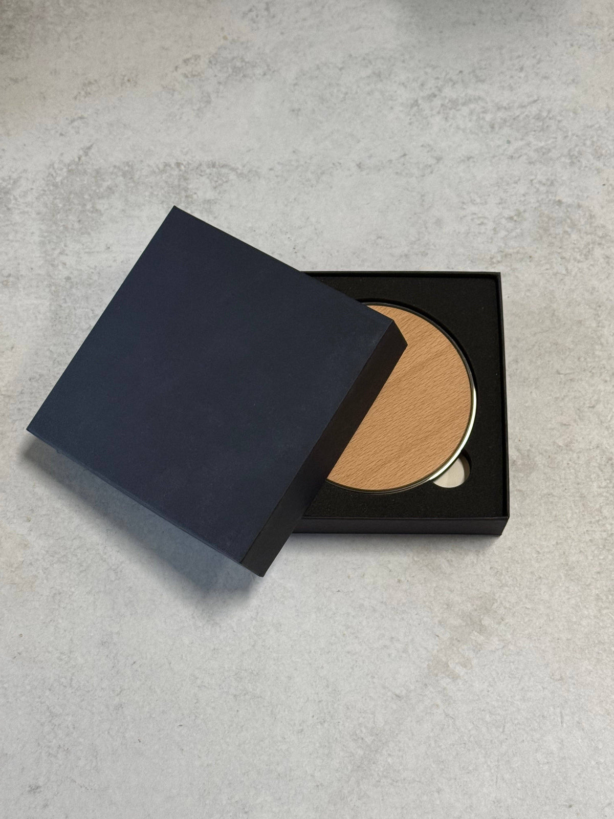 Wood Wireless Charger with black box