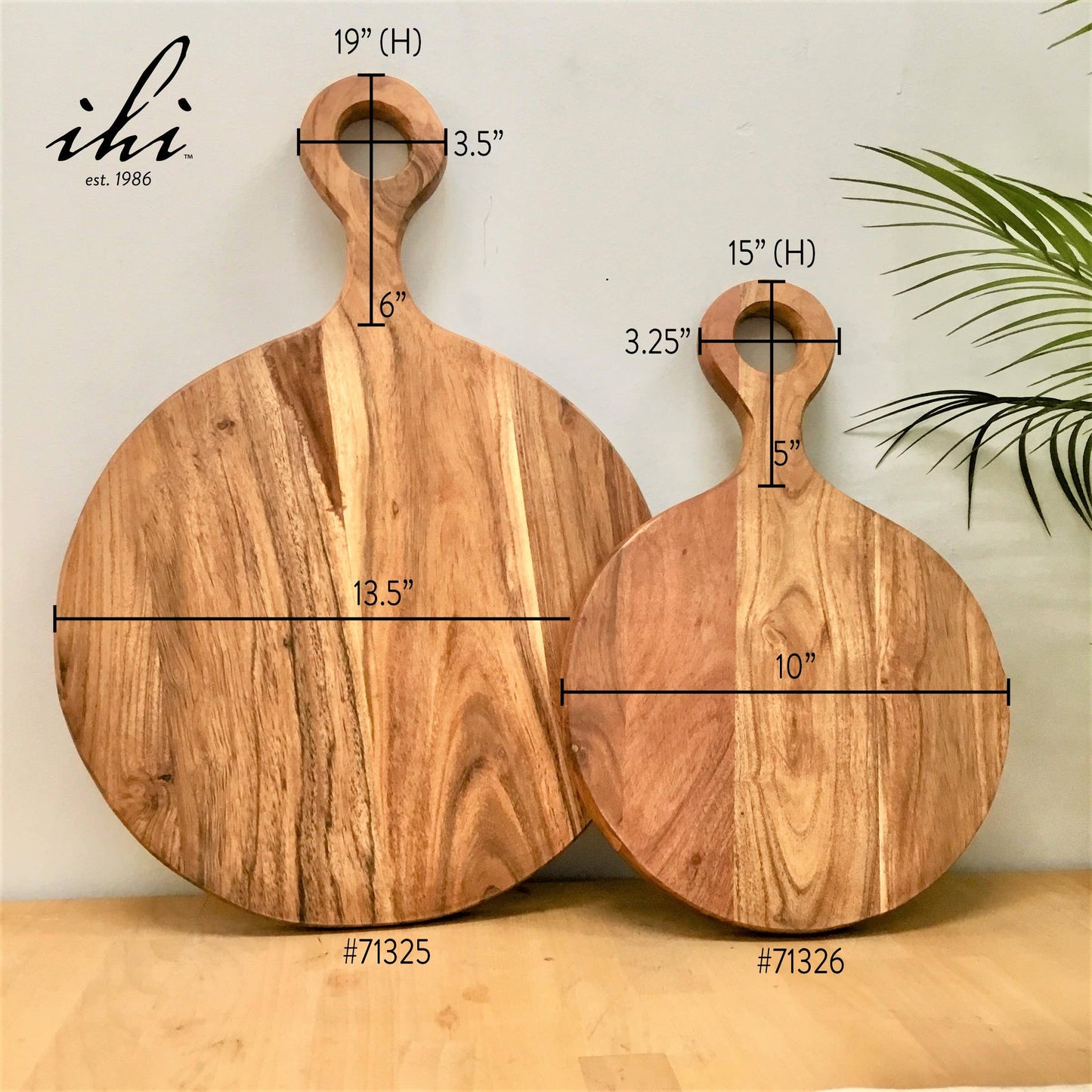 Acacia Wood Cutting/Cheese Board with Handle