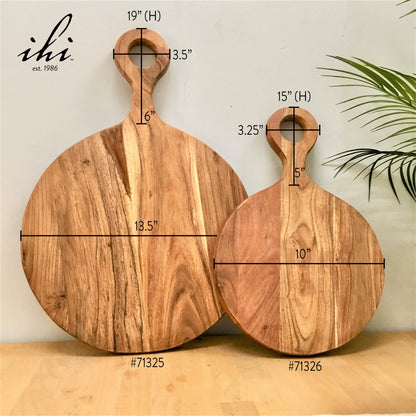 Acacia Wood Cutting/Cheese Board with Handle