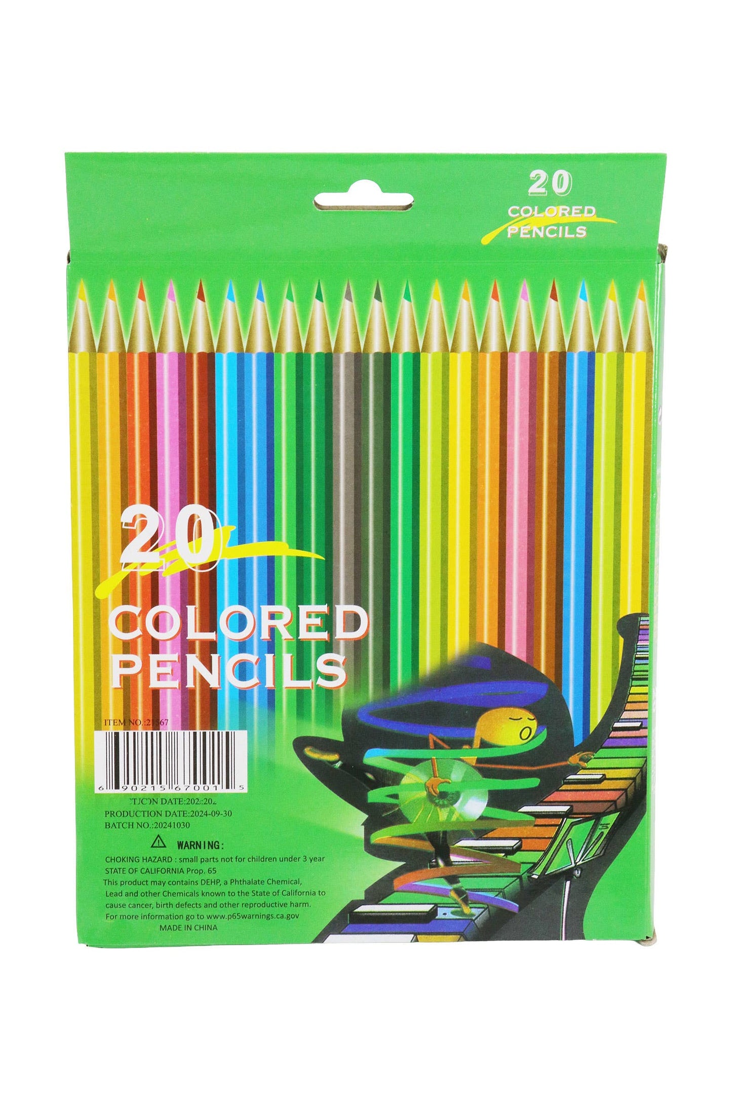 20 Colored Pencils Set - 12 Box