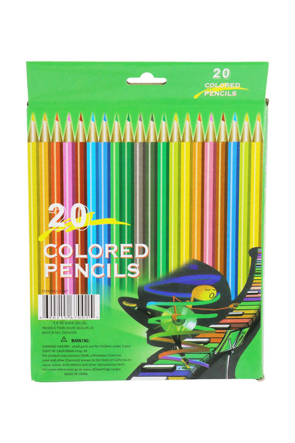 20 Colored Pencils Set - 12 Box