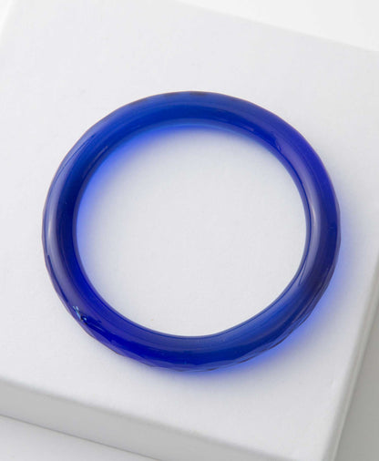 Glass Bangle, Cobalt