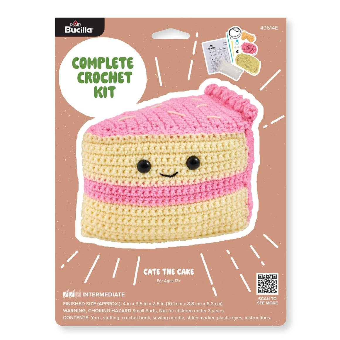 Bucilla Amigurumi Crochet Kit - Cate the Cake