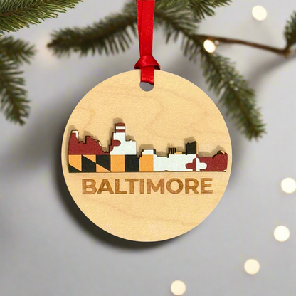 Baltimore Skyline Ornament