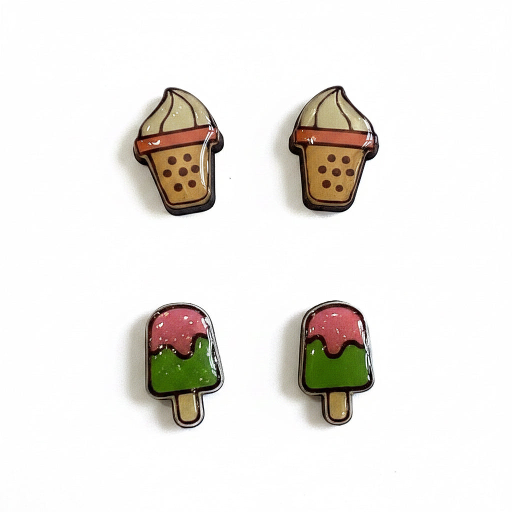 Ice Cream Scoop Earrings
