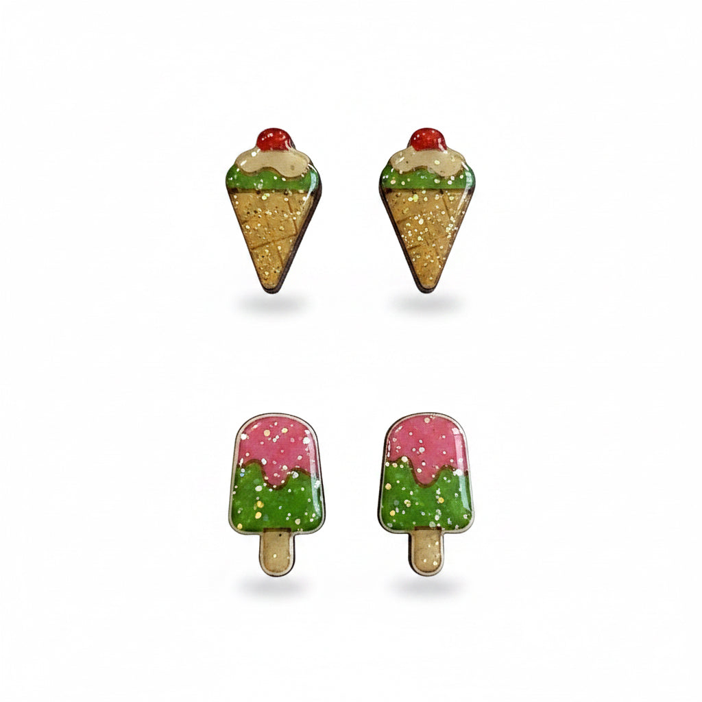 Ice Cream Scoop Earrings