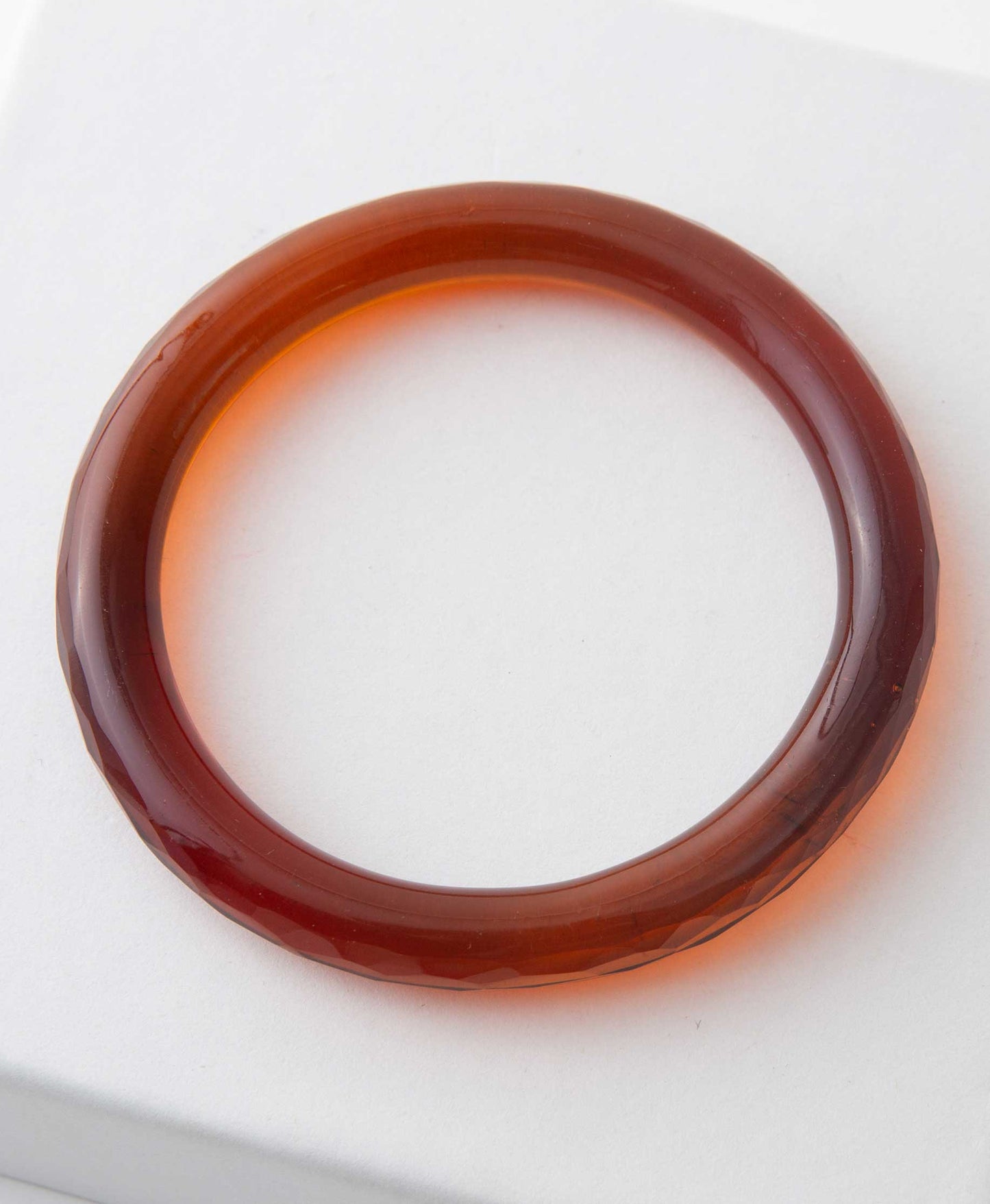 Glass Bangle, Amber