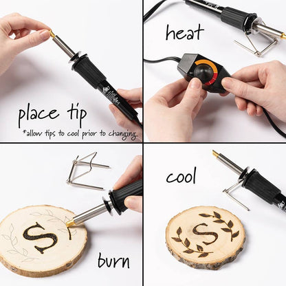 Decorative Wood Burning Tool 8 Piece