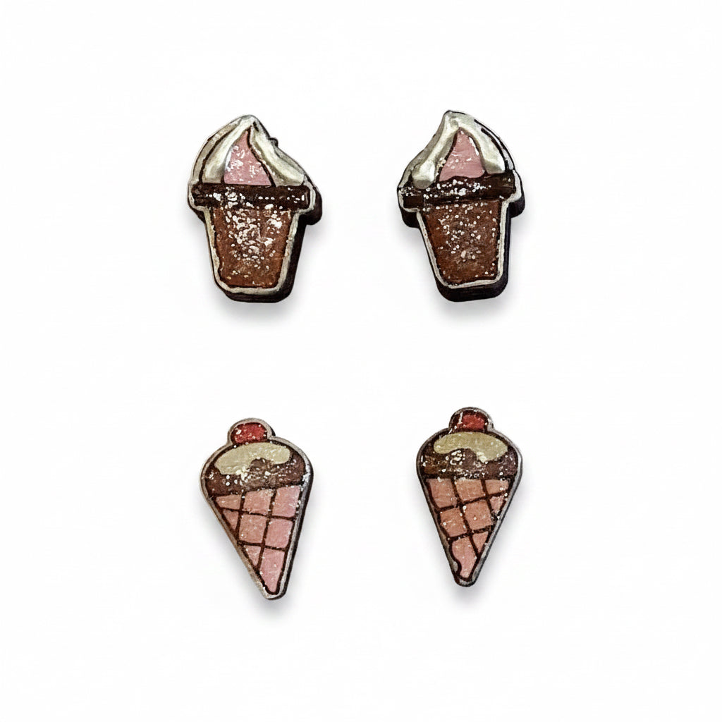 Ice Cream Scoop Earrings