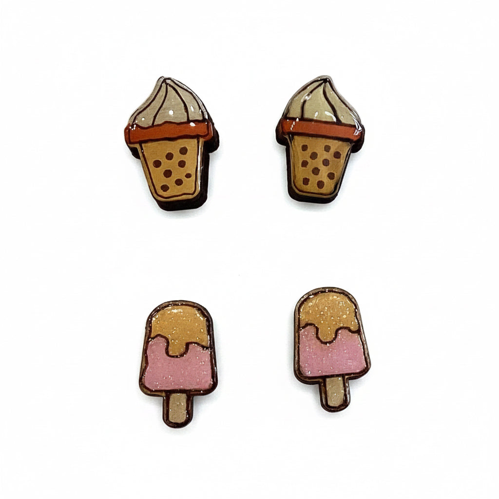 Ice Cream Scoop Earrings