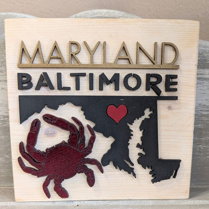 Square Baltimore Home Signs
