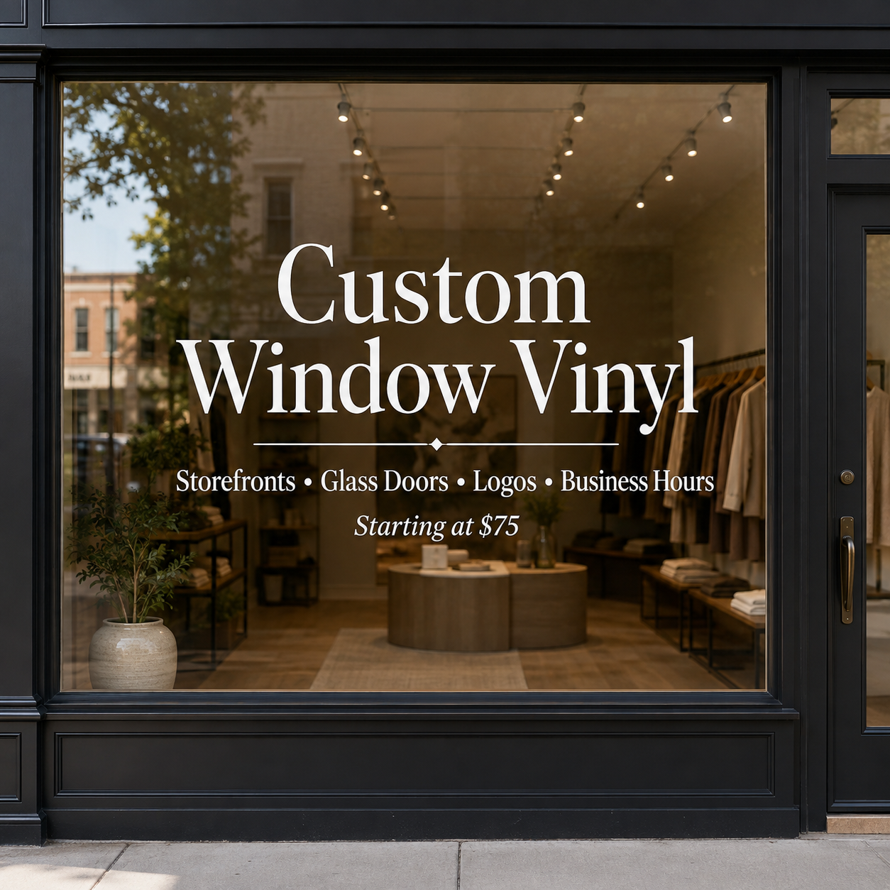 Custom Window Vinyl Lettering & Decals