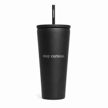 stay curious engraved Corkcicle 24oz Cold Cup
