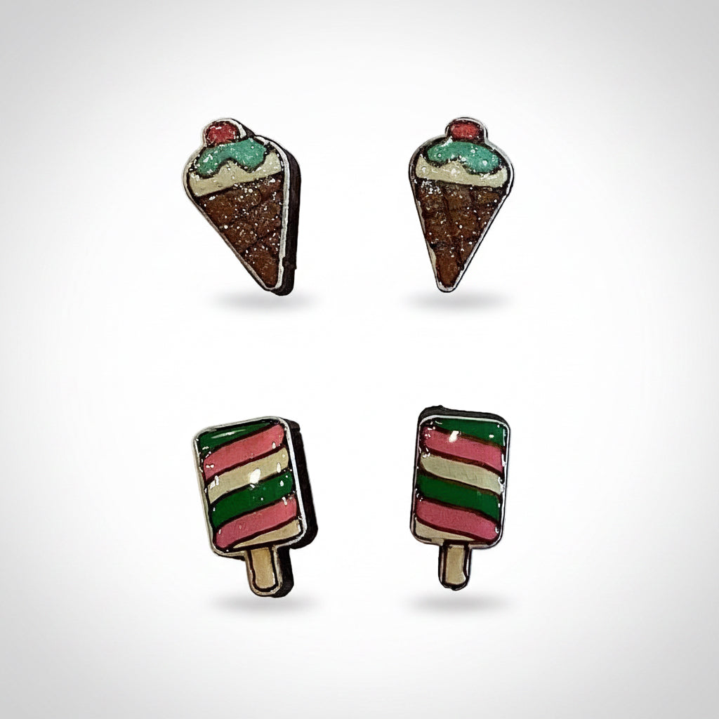 Ice Cream Scoop Earrings